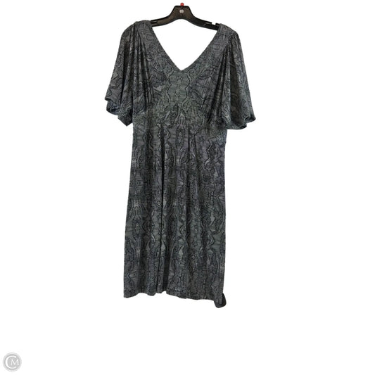 Dress Casual Midi By Cabi In Black & Grey, Size: M