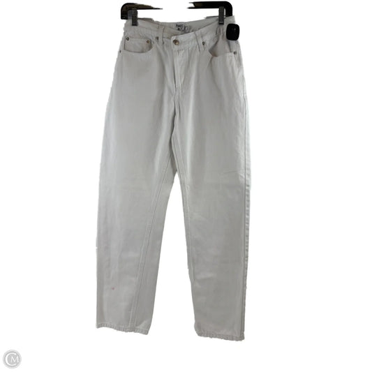 Jeans Straight By Clothes Mentor In White Denim, Size: 2