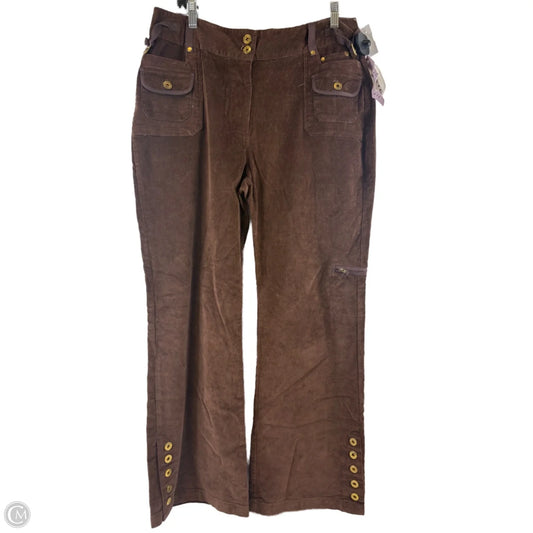 Jeans Wide Leg By Clothes Mentor In Brown, Size: 12
