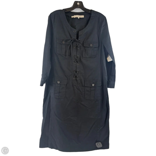 Dress Casual Midi By Clothes Mentor In Black, Size: L