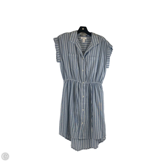Dress Casual Midi By Japna In Blue & White, Size: M