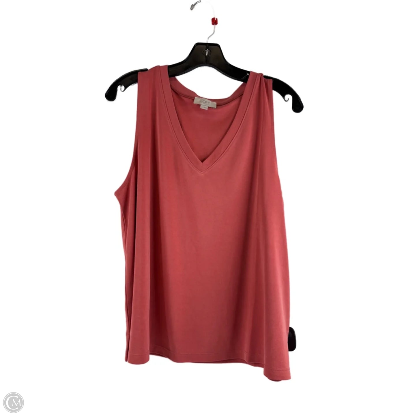 Top Sleeveless By Loft In Coral, Size: L