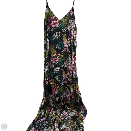 Dress Casual Maxi By Clothes Mentor In Black & Pink, Size: M