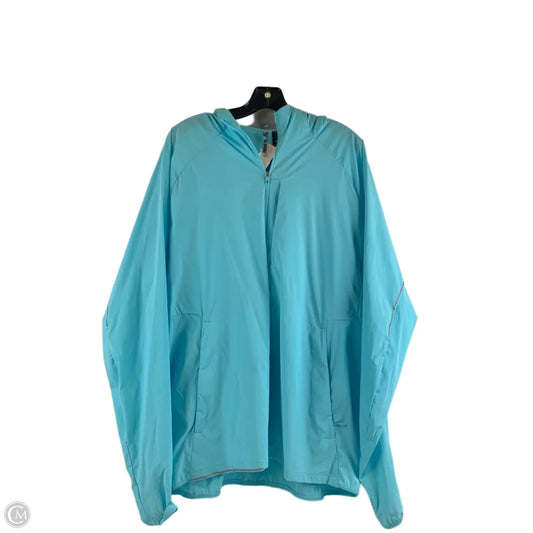 Jacket Windbreaker By Lululemon In Blue, Size: Xl