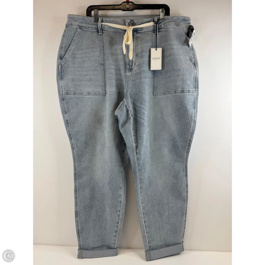 Jeans Straight By Judy Blue In Blue Denim, Size: 22