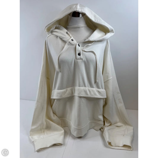 Sweatshirt Hoodie By Daily Practice By Anthropologie In White, Size: 3x