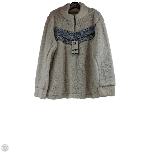 Jacket Faux Fur & Sherpa By Weatherproof In White, Size: Xl