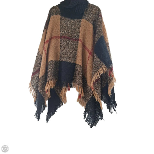 Poncho By Steve Madden In Brown, Size: Osfm