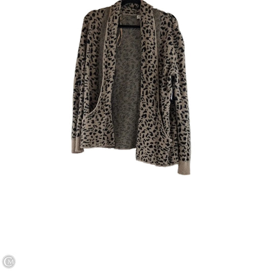 Sweater Cardigan By Rachel Zoe In Animal Print, Size: L
