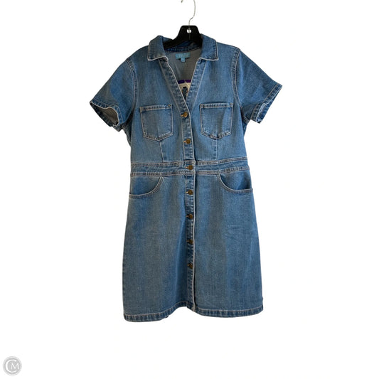 Dress Casual Midi By Draper James In Blue Denim, Size: Xl