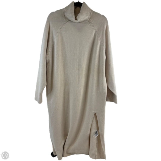 Dress Sweater By H&m In Beige, Size: M