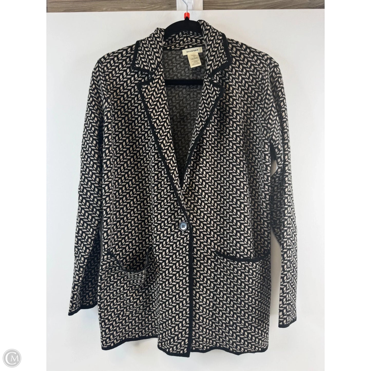 Blazer By Max Studio In Black & White, Size: S