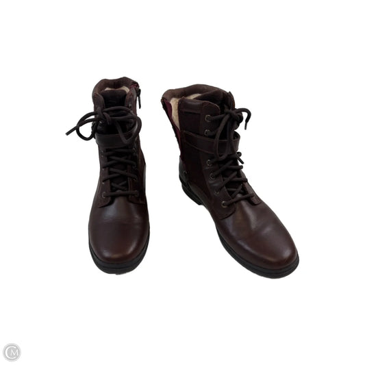 Boots Designer By Ugg In Brown, Size: 8.5