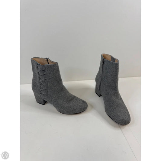 Boots Ankle Heels By Nine West Apparel In Grey, Size: 8