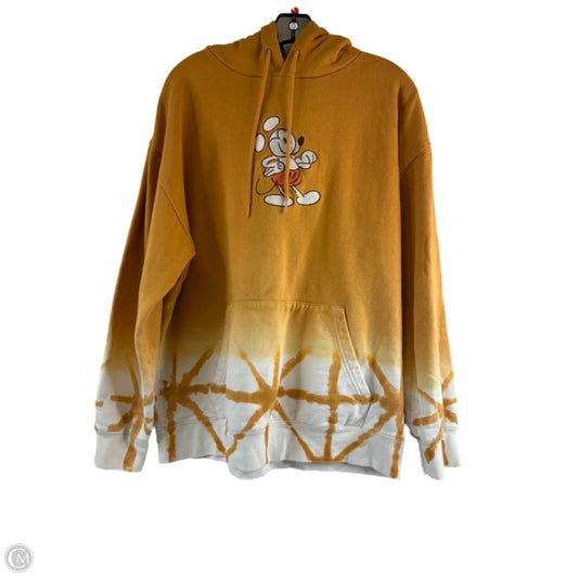 Sweatshirt Hoodie By Disney Store In Yellow, Size: L