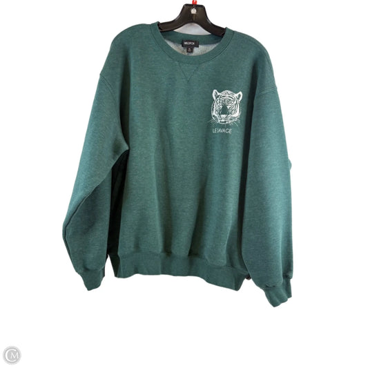 Sweatshirt Crewneck By Wildfox In Green, Size: Xl