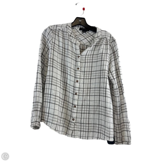 Top Long Sleeve By Sanctuary In Grey & White, Size: S