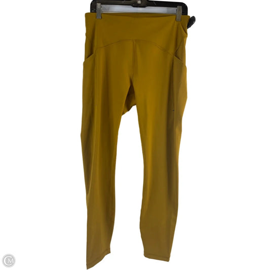 Athletic Leggings By Lululemon In Yellow, Size: M