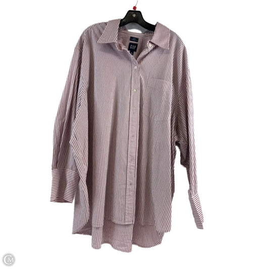 Top Long Sleeve By Gap In Red, Size: Xxl