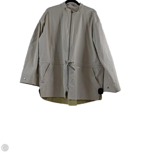 Jacket Windbreaker By Lululemon In Ivory, Size: L