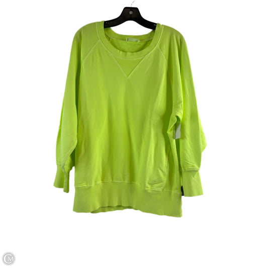 Top Long Sleeve By Zenana Outfitters In Green, Size: L