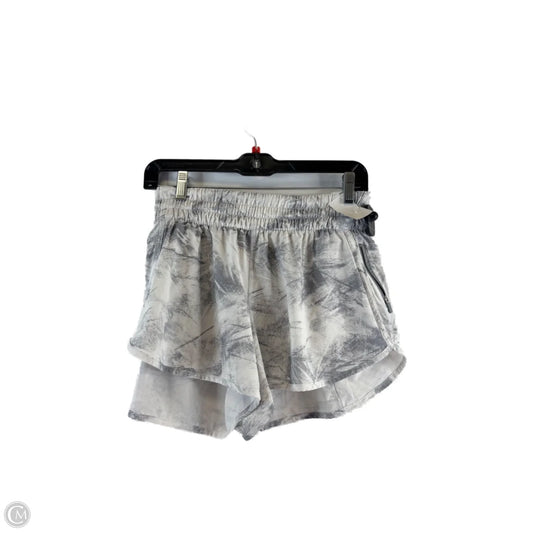 Athletic Shorts By Lululemon In Grey & White, Size: L