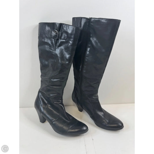 Boots Knee Heels By Boc In Black, Size: 11