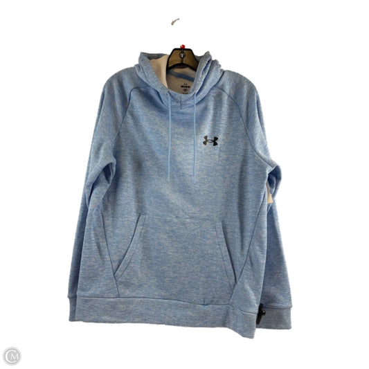 Athletic Sweatshirt Hoodie By Under Armour In Blue, Size: M