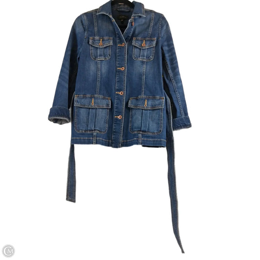 Jacket Denim By Talbots In Blue Denim, Size: Xs