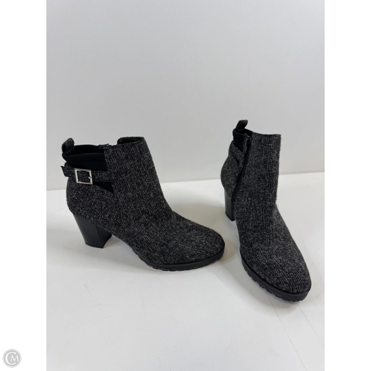 Boots Ankle Heels By Kelly And Katie In Grey, Size: 8