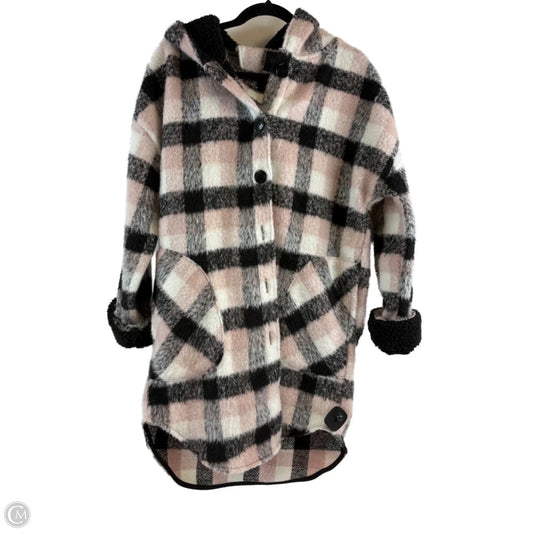 Jacket Shirt By Clothes Mentor In Black & Pink, Size: S