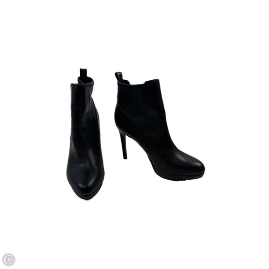 Boots Ankle Heels By Nine West Apparel In Black, Size: 8