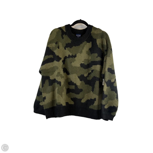 Sweater By Scoop In Camouflage Print, Size: Xl