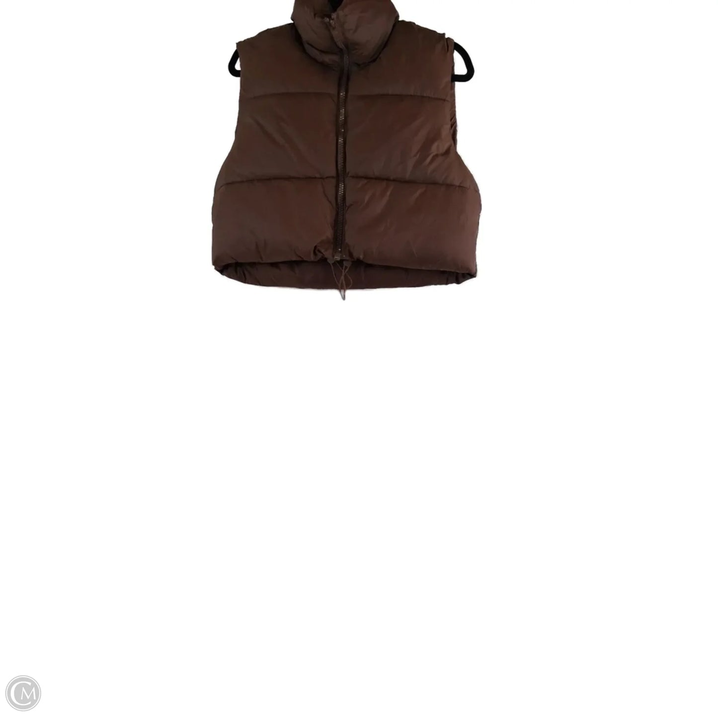 Vest Puffer & Quilted By Clothes Mentor In Brown, Size: S