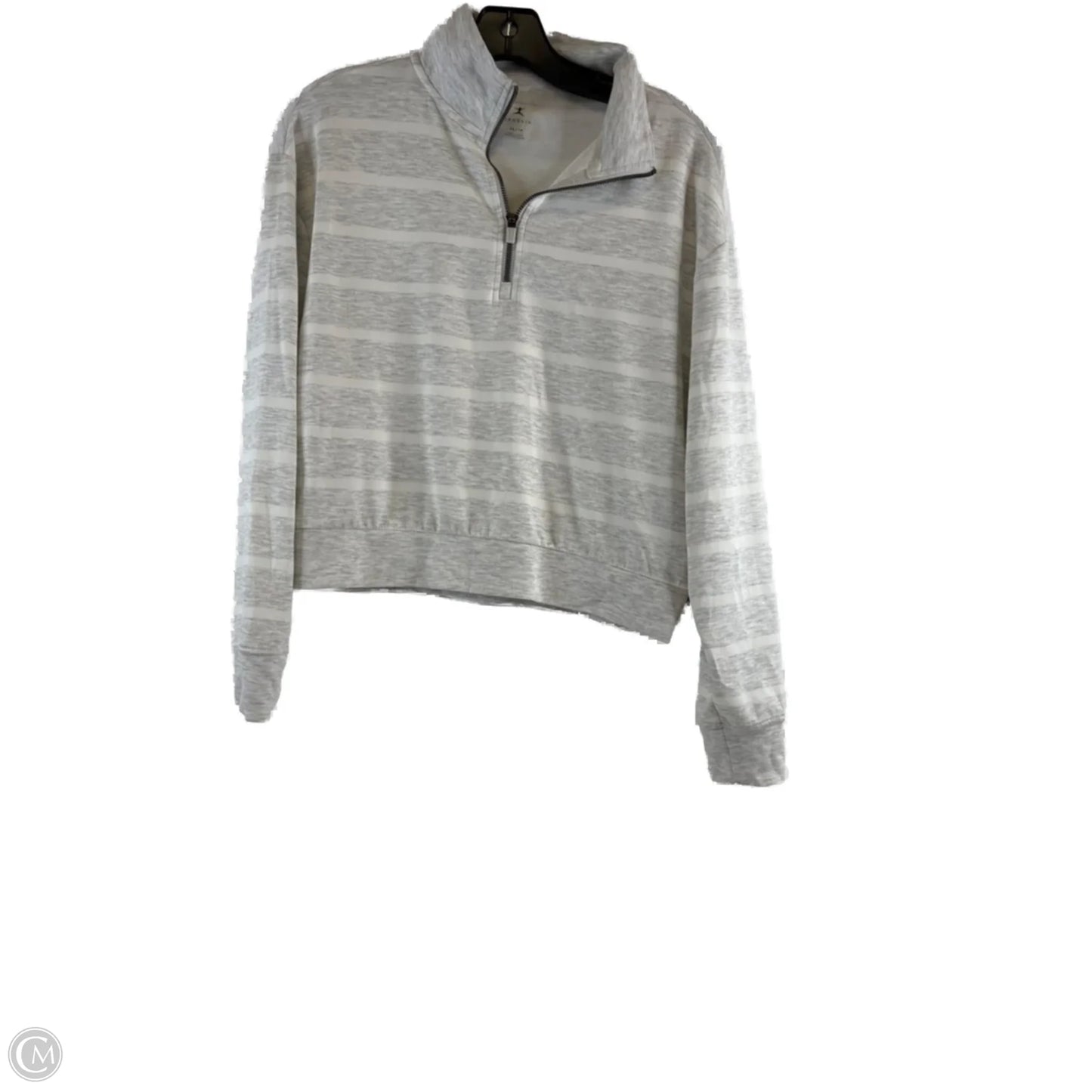 Top Long Sleeve By Danskin In Grey & White, Size: Xs