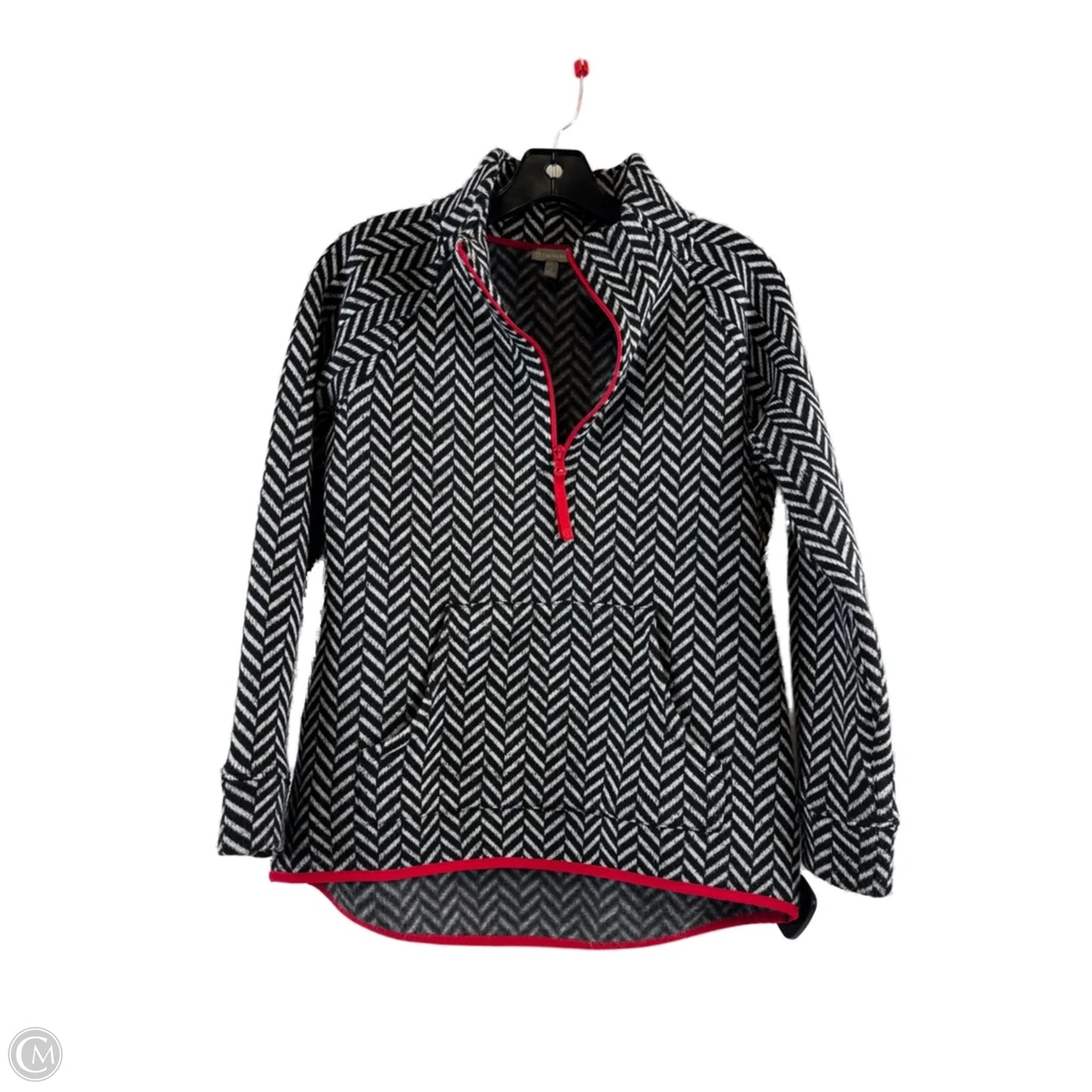 Jacket Fleece By T Tahari In Black & White, Size: S