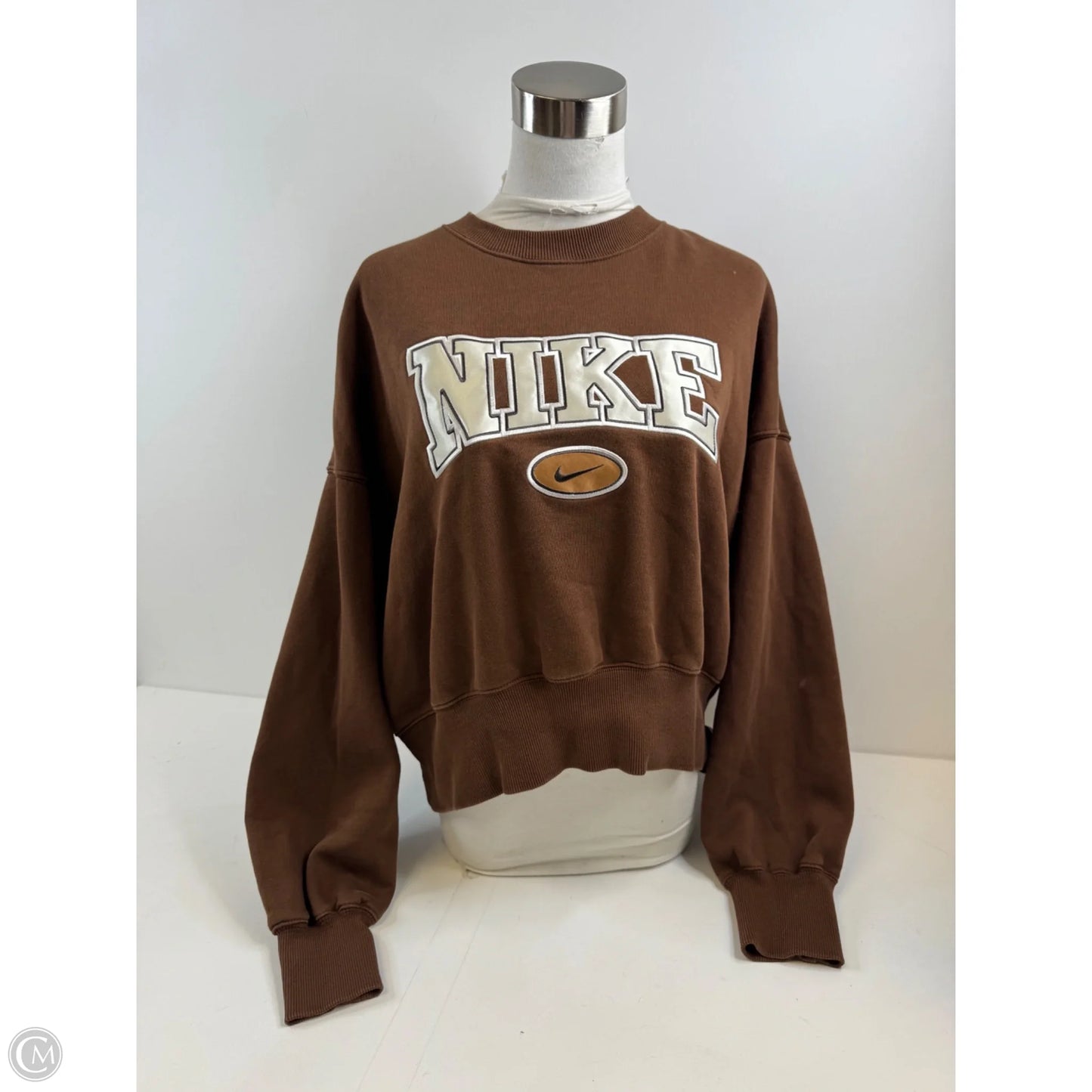 Sweatshirt Crewneck By Nike Apparel In Brown, Size: Xs