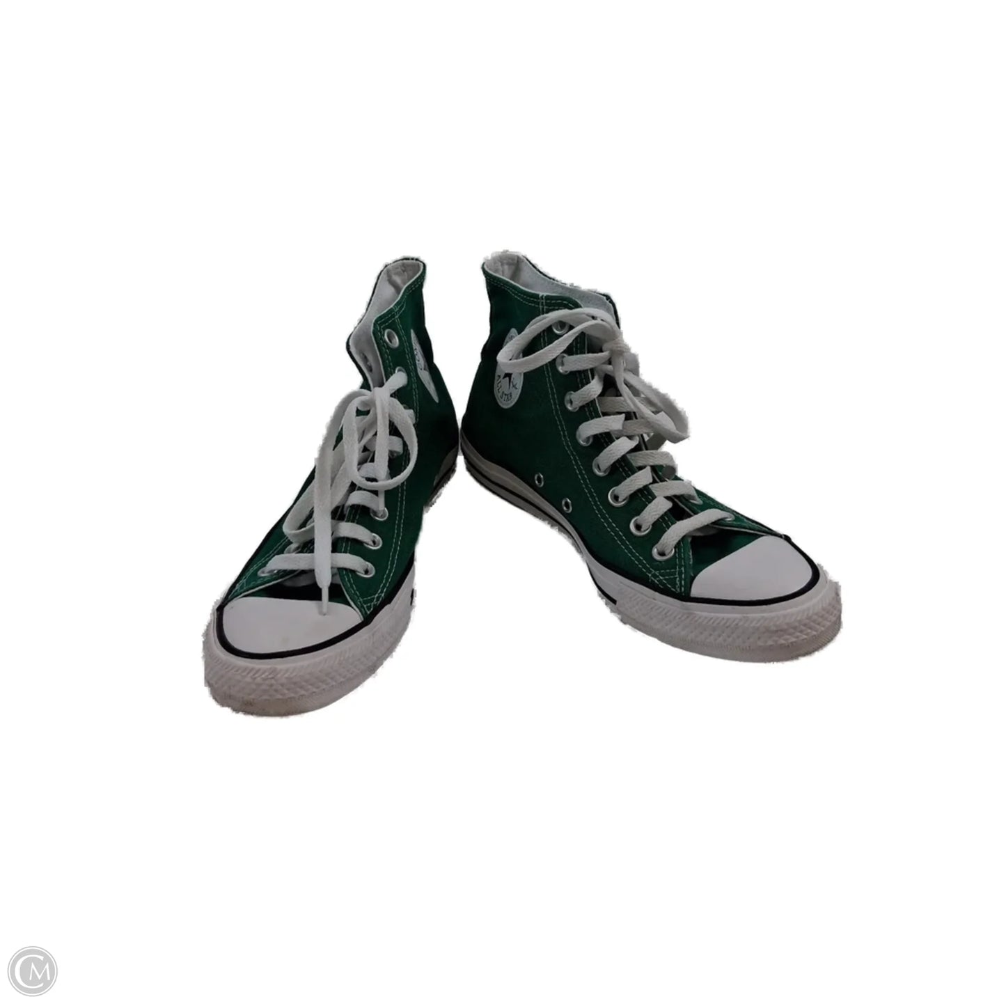 Shoes Sneakers By Converse In Green & White, Size: 9