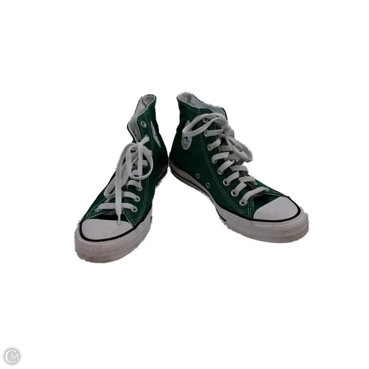 Shoes Sneakers By Converse In Green & White, Size: 9