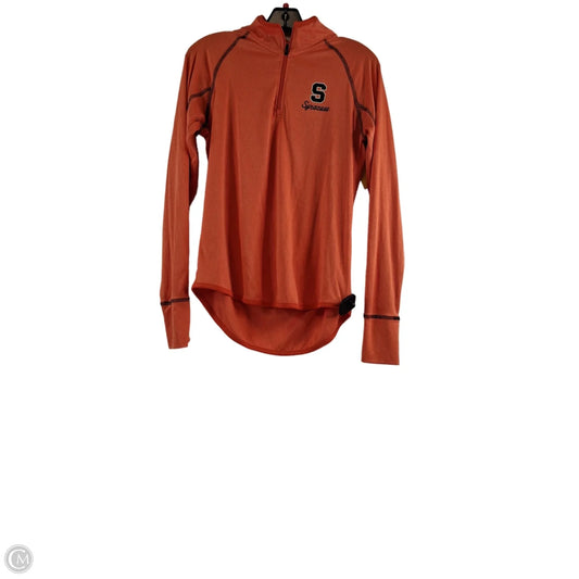 Athletic Top Long Sleeve Collar By Colosseum In Orange, Size: L
