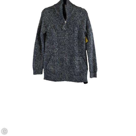 Sweater Cardigan By Abercrombie And Fitch In Blue & White, Size: Xs