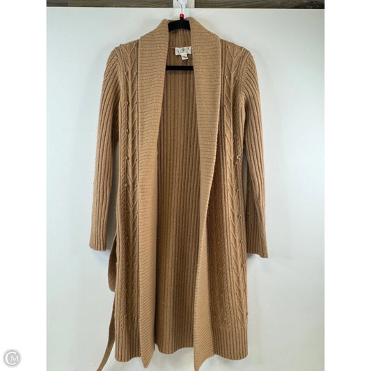 Sweater Cardigan By Loft In Brown, Size: Xs