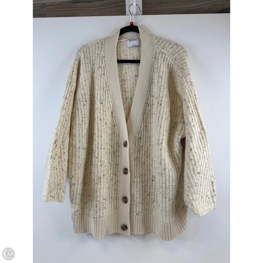 Sweater Cardigan By Old Navy In Cream, Size: 3x