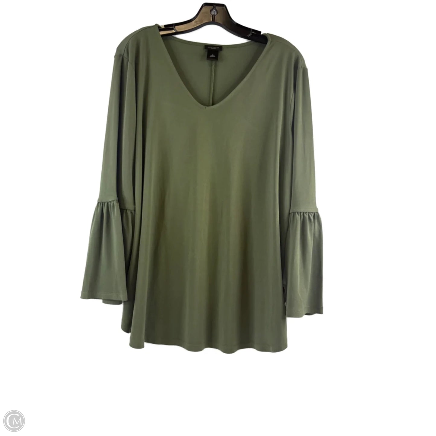 Top Long Sleeve By Ann Taylor In Green, Size: Xl