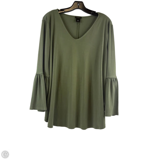 Top Long Sleeve By Ann Taylor In Green, Size: Xl
