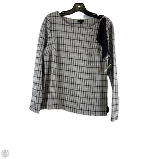 Top Long Sleeve By Talbots In Black & Grey, Size: M