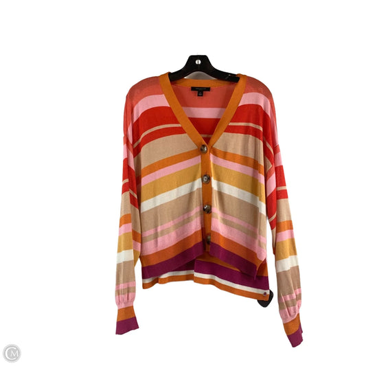 Cardigan By Ann Taylor In Pink & Red, Size: Mp