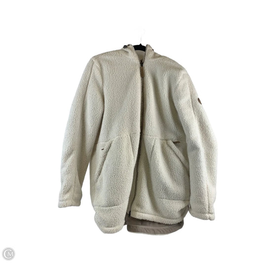 Jacket Faux Fur & Sherpa By Gerry In White, Size: L
