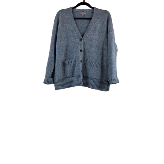 Sweater Cardigan By Ella Moss In Blue, Size: M