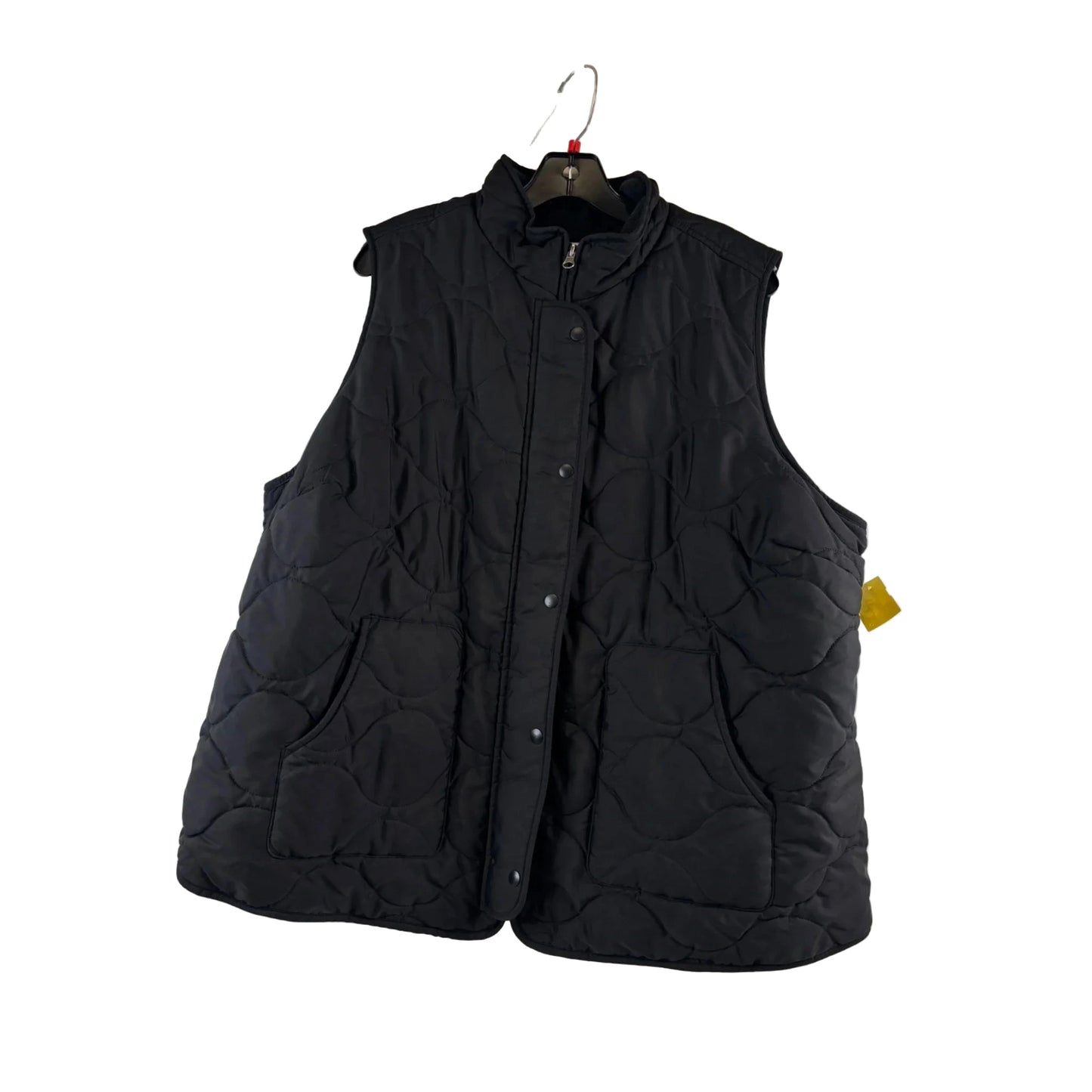 Vest Puffer & Quilted By Croft And Barrow In Black, Size: 2x